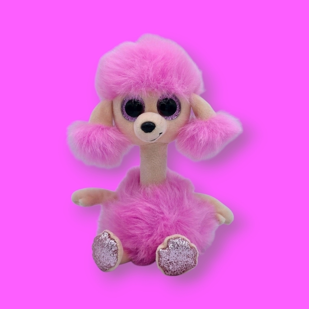 Ty Beanie Boos Camilla Pink Poodle Beanie Baby Plush Toy